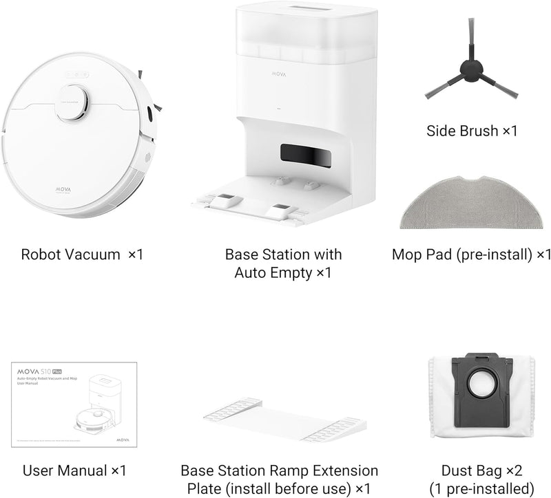 Dreame Mova S10 Plus Auto-Empty Robot Vacuum and Mop Combo