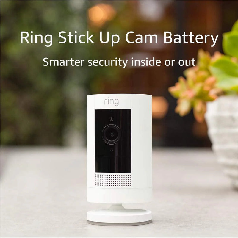 Ring Stick Up Cam Battery 2 Pack [3rd Gen] (White)