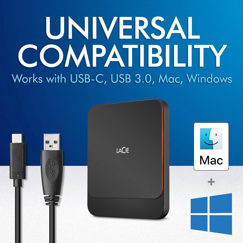 LaCie High Performance External Portable SSD USB-C (2TB)